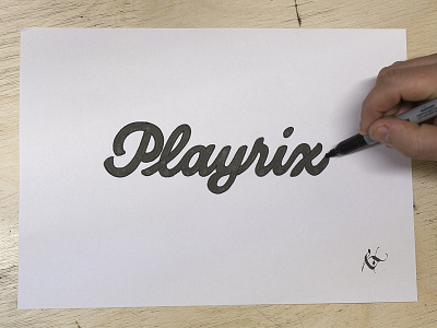 Playrix calligraphy calligraphy and lettering artist calligraphy artist calligraphy logo et lettering evgeny tkhorzhevsky font hand lettering logo lettering artist lettering logo logo type