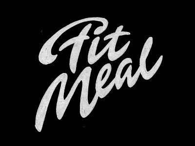 Fit Meal calligraphy calligraphy and lettering artist calligraphy artist calligraphy logo et lettering evgeny tkhorzhevsky font hand lettering logo lettering artist lettering logo logo type
