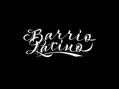 Barrio Latino calligraphy calligraphy and lettering artist calligraphy artist calligraphy logo et lettering evgeny tkhorzhevsky font hand lettering logo lettering artist lettering logo logo type