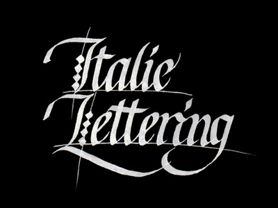Italic Lettering