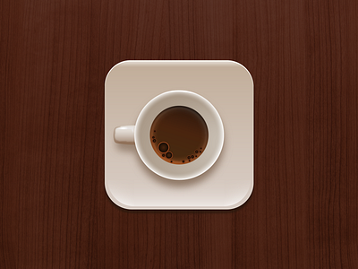 Illustration coffee cup coffee icon illustration vector wood background