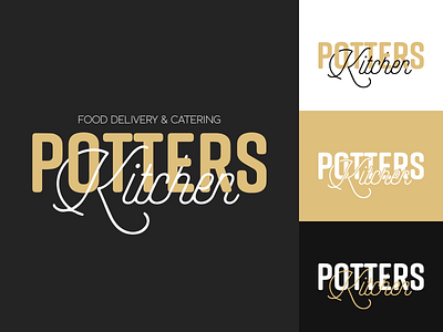 Potters Kitchen - Logo Variations artwork branding design font graphic graphic design identity lettering logo logo design logotype logotype design type typography vector