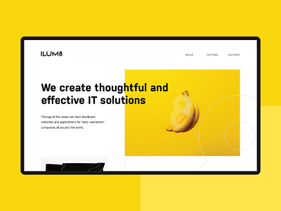 ILUM8 site adobe xd black desktop figma idea inspiration logo site sketch ui uxui ux web design web design ideas white yellow