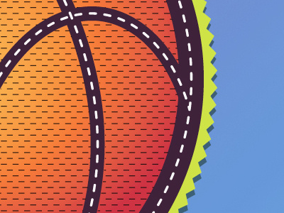 Typos Logo basketball logo orange patch pattern team vector