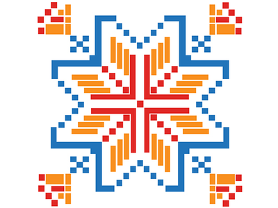 Romanian popular pattern