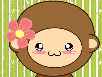 Cute monkey cute monkey graphic design illustration