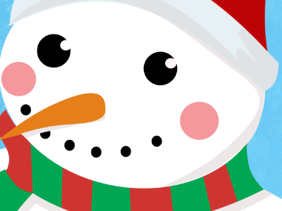 Snowman banner christmas snowman