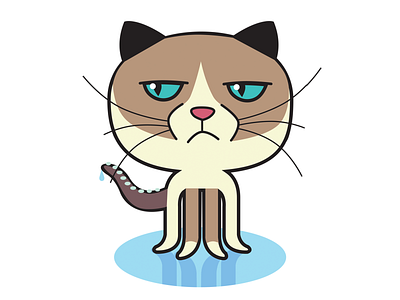 Octogrumpy grumpy cat octocat