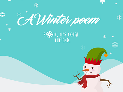 A winter poem