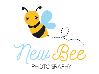 New Bee bee cute bee logo photography