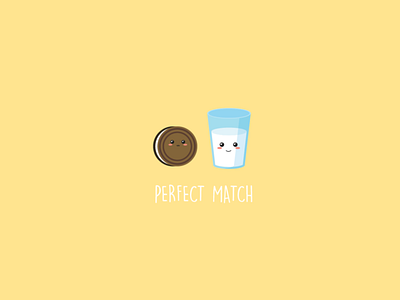 Perfect match breakfast cookie milk oreo perfect match