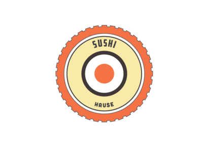 Sushi hause asia asian asian food japanese food logo sushi sushi hause sushi house tradition