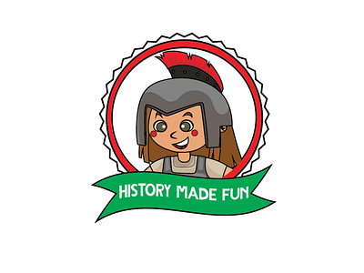 History made fun cartoon history history made fun logo logo design