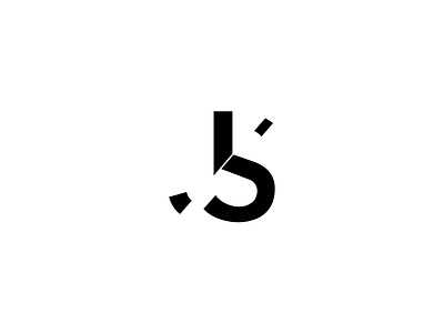 JS Monogram with Separation j js letter j letter s logo mark monogram s