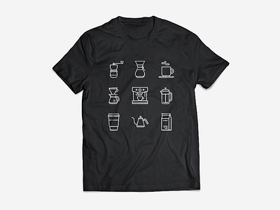 Coffee Icons - Updated + T-Shirt