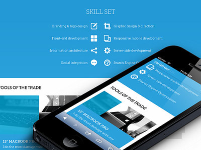 Responsive design for website