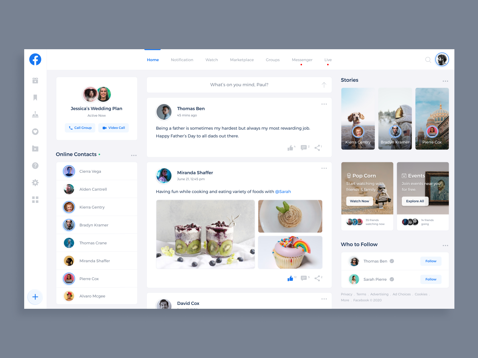 UI Design  Facebook Login Page Redesign Concept on Behance
