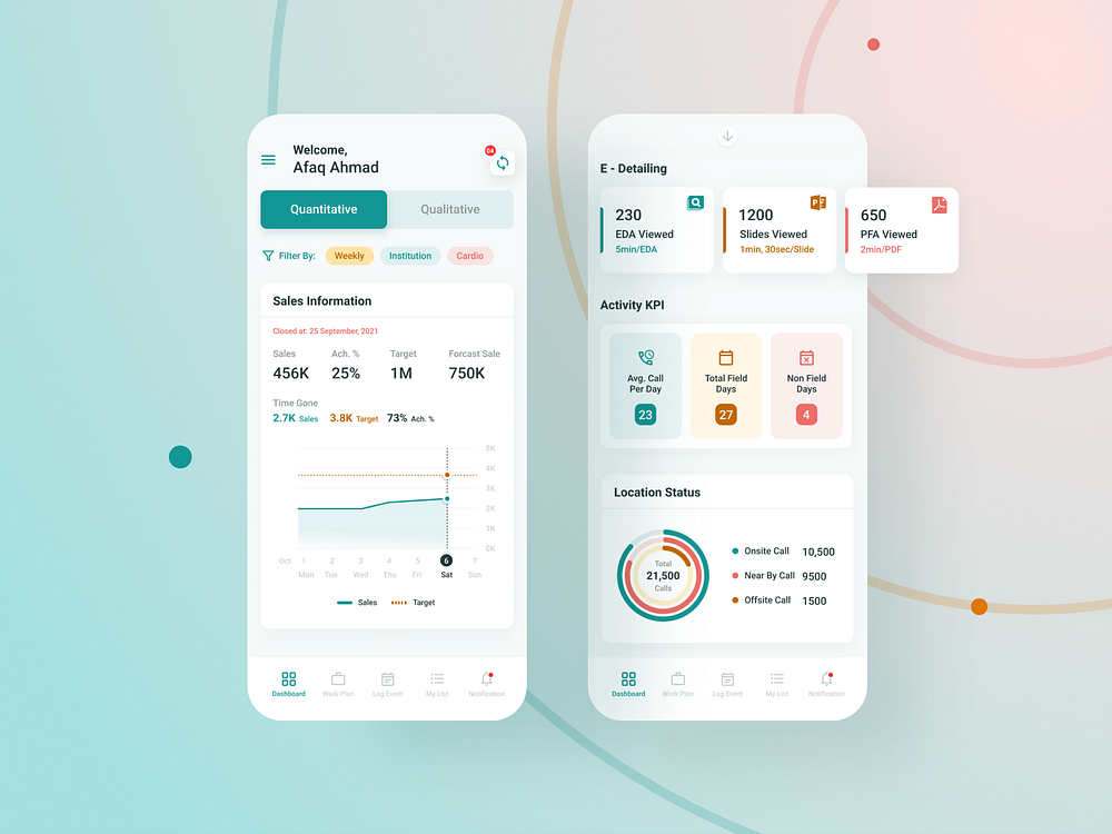 MREP Sales Mobile App by Mujtaba Jaffari on Dribbble