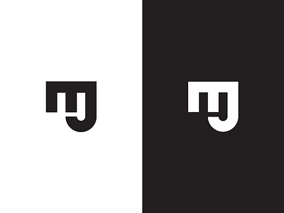 mj logo (personal branding) abstract art branding clean creative design flat graphic design icon logo personal typography