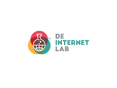 De Internet Lab abstract agency branding clean creative design flat graphic design icon internet logo web