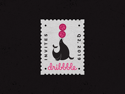 Dribbble Invites draft dribbble giveaway invite seal