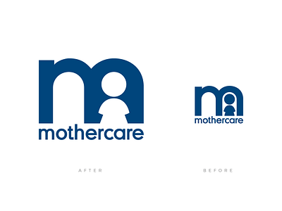 Mothercare Logo Concept abstract baby blue brand identity branding care child concept creative design graphic design illustration international logo mother mothercare negative space logo print redesign concept typogaphy