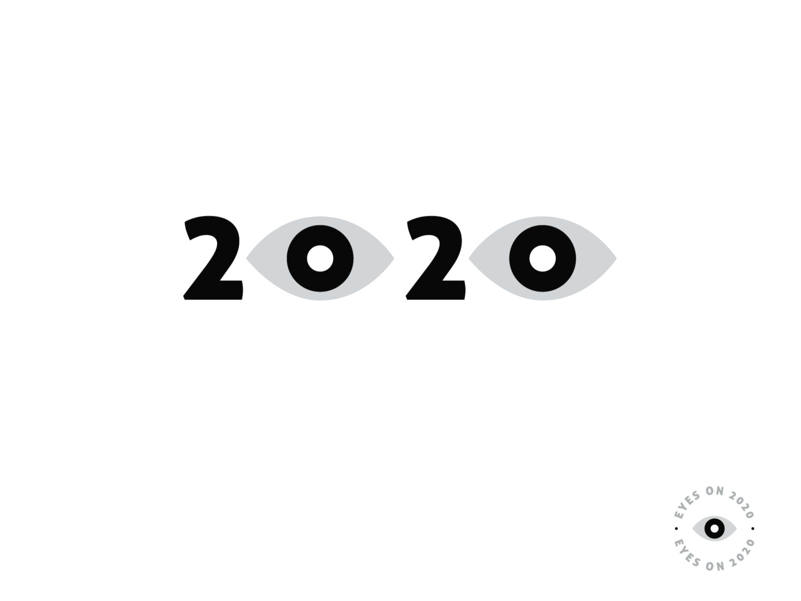 Eyes on 2020 2020 2020 logo animated logo animation 2d branding clean logo creative logo designer life eye logo graphic design logo minimalist logo monogram motivation new year new year 2020 pakistan typographic design vision logo world wide