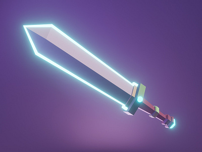 Sword - modeling practice 3d model asset blender blender3dart digitalart game art game asset practice sword tutorial