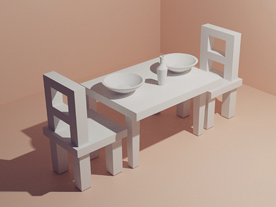Dinning Table - daily modeling practice