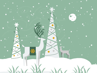 Happy Holidays christmas fashionwows flat greetings holiday illustrator vector