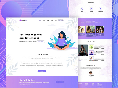 Yoga Landing Page design