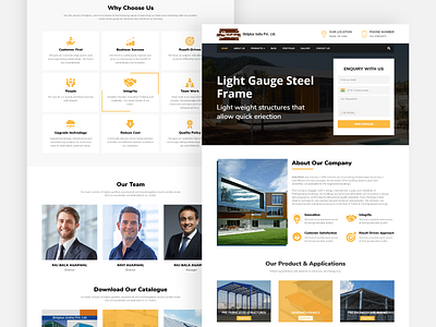 Steel Fab Homepage Design homepage design prefab steel fabricators website design