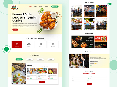 Restaurant Landing Page(Desi Tadka) desgin homepagedesign webhomepage website design