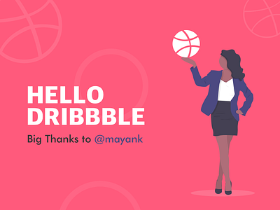 Hello Dribbble design first shot graphic design hello dribble illustration