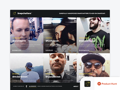 Snapchatters™ on Product Hunt.