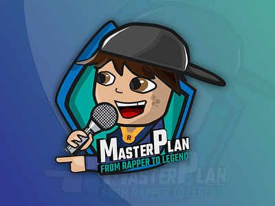 Mobile game logo asset blue game art game design gamer games green illustration art kareoke logo logo design rap sing