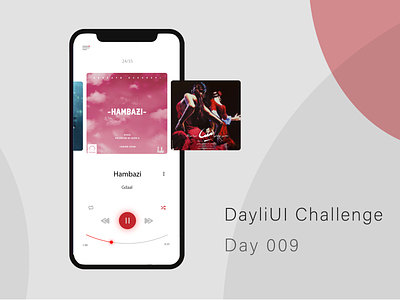 Minimal music player application application design application ui dayliui design illustrator ios minimal music musicplayer ui