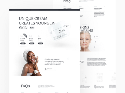 Rejuvenation Complex Cream – Website Design branding design graphic design illustration interface design ui ui design ux webdesign