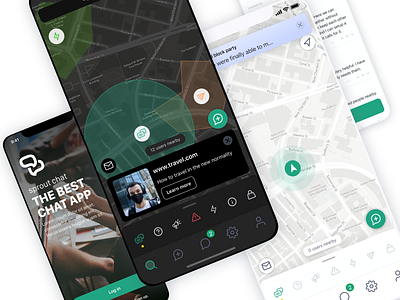 Sprout chat chat design ios ios app map mapbox ui ux