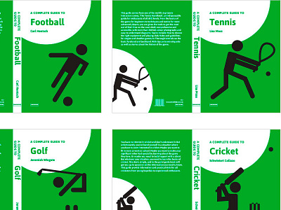 Sports non-fiction series book cover design