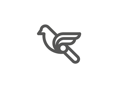 Bird animal bird flight fly logo mark wings