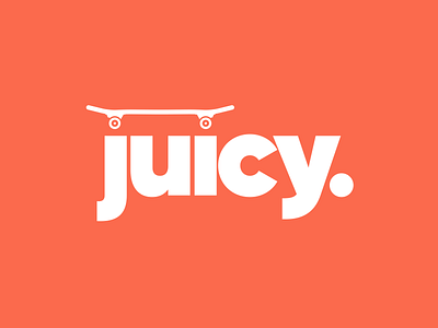 Juicy Skateboarding School - Logo branding character clean design identity logo minimal ui