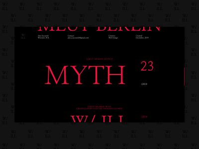 MYTH 23 character design identity lettering logo minimal type typography ui ux