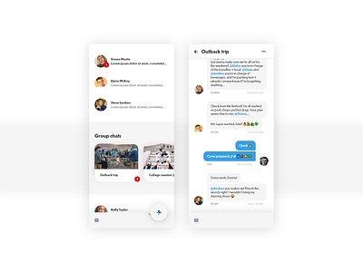 dailyUI 013 direct messaging 013 adobexd app dailyui ui xd