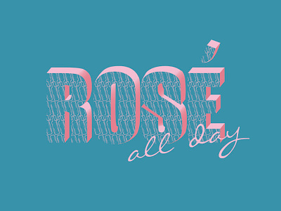 Rose blue design graphic design graphics handlettering handmadefont pink type typography vino wine