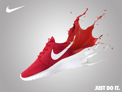Nike Roshe | Red adobe illustrator adobe photoshop debut nike red roshe running running shoe shoe