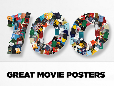 Minimalistic Redesign | 100 Great Movie Posters adobe illustrator branding cinema design film graphic design icon illustration logo movie movies netflix poster rebranding television theater theatre vector