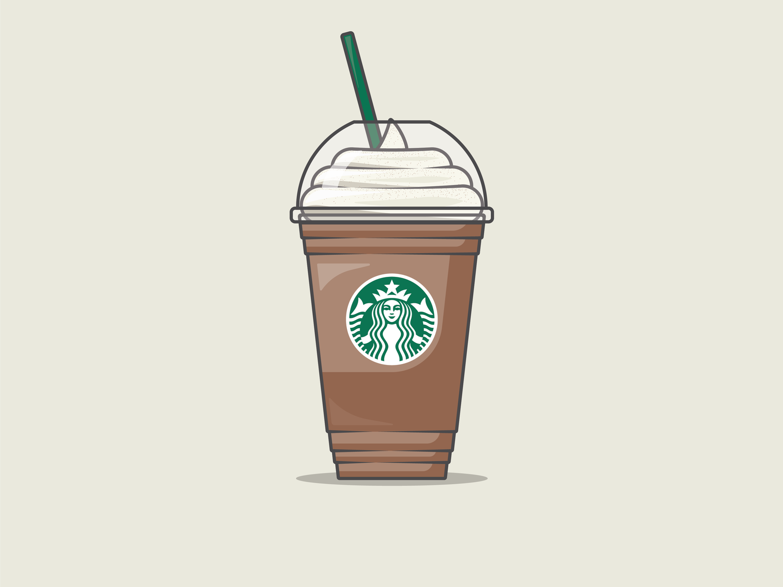 starbucks frappuccino cup drawing