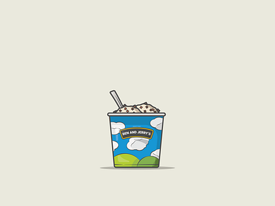 Fast Food | Ben and Jerry's adobe illustrator adobe photoshop and ben fast food ice cream icecream illustration jerry mcdonalds takeaway vector vermount