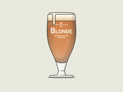 Drinks | Smithwick's Blonde adobe illustrator ale beer blonde branding cup design graphic design illustration irish smithwicks vector